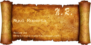 Nyul Ruperta névjegykártya
